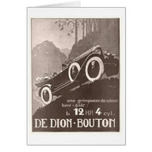 Anuncio del vintage de De Dion Bouton Felicitacion