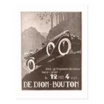 Anuncio del vintage de De Dion Bouton Postales