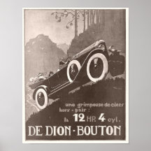 Anuncio del vintage de De Dion Bouton Impresiones