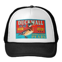Anuncio del vintage de las peras de Hood River de  Gorra