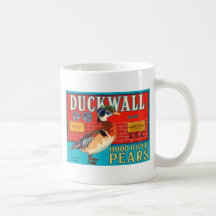 Anuncio del vintage de las peras de Hood River de  Taza