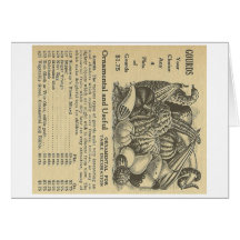 anuncio viejo de las calabazas tarjetas