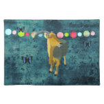 Aoudad de medianoche Placemat del claro de luna Manteles