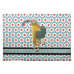 Aoudad retro Placemat del claro de luna de la MOD Manteles Individuales