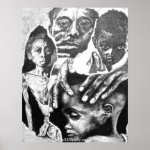 Apartheid, impresión de la bella arte poster