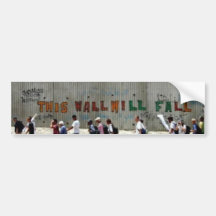 ApartheidWall-Qalqilya Pegatina De Parachoque