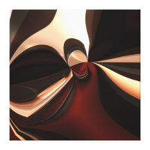 Apego marrón del arte abstracto de la lona impresión de lienzo