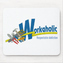 Apego respetable del Workaholic Tapete De Ratones