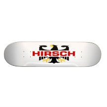 Apellido de Hirsch Patineta Personalizada
