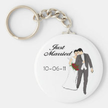 Apenas camisetas y recuerdos casados llaveros