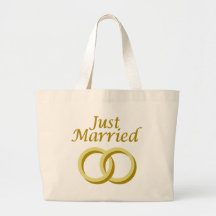 Apenas casado bolsas de mano