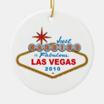 Apenas casado en Las Vegas fabuloso 2010 Ornamentos De Reyes Magos