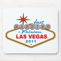Apenas casado en Las Vegas fabuloso 2011 Alfombrillas De Ratones