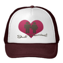 ¡Apenas casado! Gorros Bordados