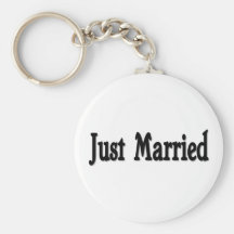 Apenas casado llaveros personalizados