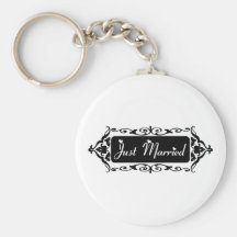 Apenas casado llaveros personalizados