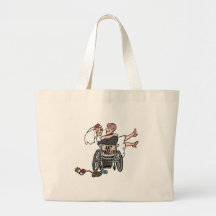 Apenas casado (silla de ruedas del novio) bolsa de mano