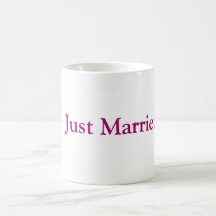 Apenas casado taza