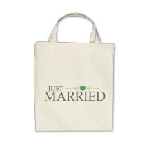 Apenas casado (voluta verde del corazón) bolsa