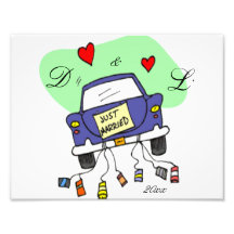 Apenas coche casado arte fotografico