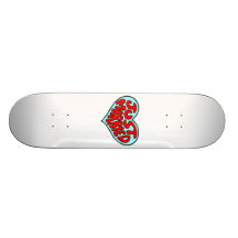 Apenas corazón azul casado tablas de skate