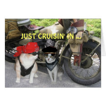 Apenas Cruisin en cumpleaños divertido Tarjeton