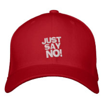 ¡Apenas diga no! Gorro Bordado