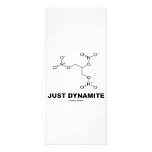 Apenas dinamita (molécula de la química de la nitr tarjeta publicitaria personalizada