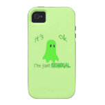 Apenas fantasma verde residual iPhone 4 fundas