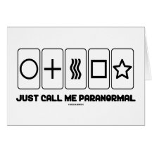 Apenas llámeme paranormal (las tarjetas de Zener)