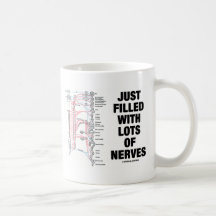 Apenas llenado de las porciones de nervios (nervio taza