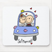 Apenas novia y camisetas y regalos casados del nov tapete de ratones