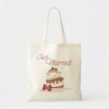 Apenas pastel de bodas casado bolsa
