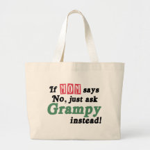 Apenas pida Grampy Bolsa Lienzo
