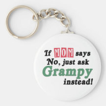 Apenas pida Grampy Llaveros Personalizados