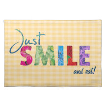Apenas sonrisa mantel individual
