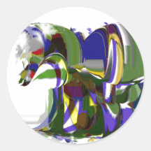 Apenas un arte salvaje del modernismo del caballo  pegatinas  