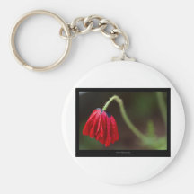 Apenas una flor - amapola roja 012 de la flor llaveros