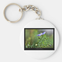 Apenas una flor - flor azul 002 llaveros personalizados