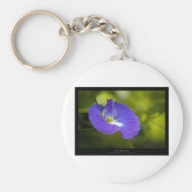 Apenas una flor - flor azul 006 llavero