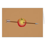 Apfel Pfeil dice la flecha de la manzana Tarjeta