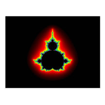 Apfelmännchen Fraktal fractal Mandelbrot set Postkarten