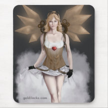 Aphrodite de Steampunk Tapetes De Ratón
