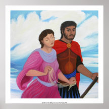 Aphrodite y Ares, cielo grande Poster