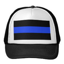 Aplicación de ley fina de Blue Line Gorros Bordados