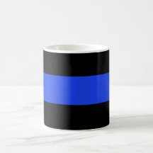 Aplicación de ley fina de Blue Line Taza