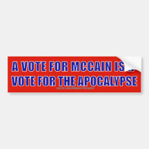 Apocalipsis de McCain Etiqueta De Parachoque