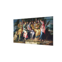 Apolo y las musas, 1600 lienzo envuelto para galerias