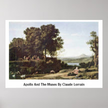 Apolo y las musas de Claude Lorrain Posters