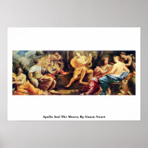 Apolo y las musas, por Simon Vouet Posters